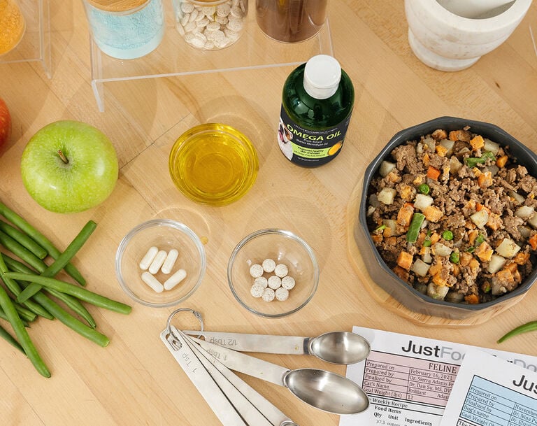 array of food ingredients and supplements