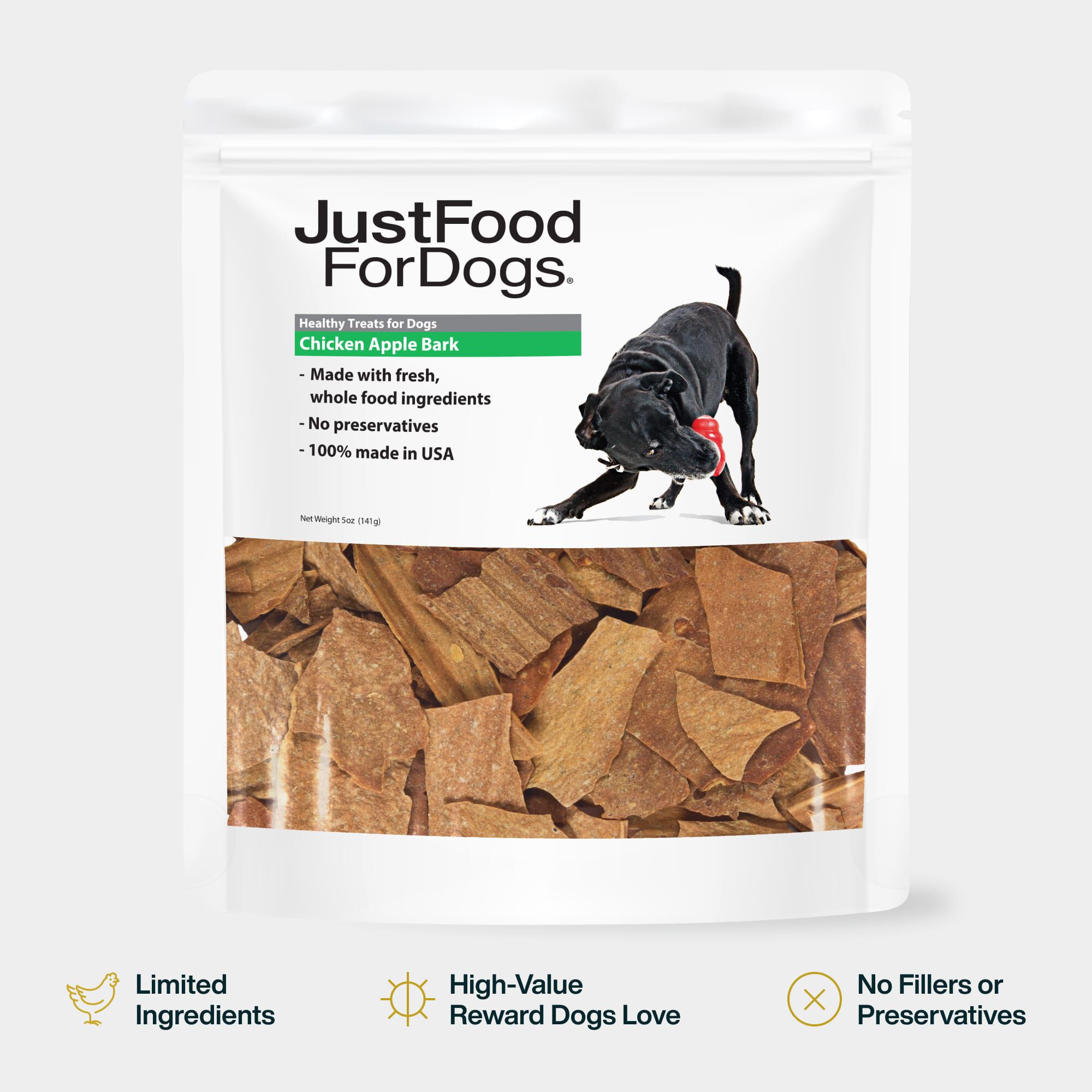 Chicken Apple Bark Treats for Dogs | JustFoodForDogs