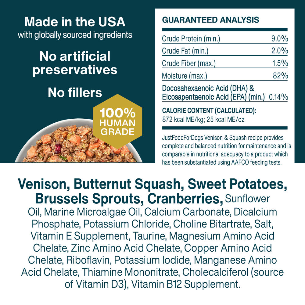 Venison & Squash 18 oz (7 Pack) Small Box