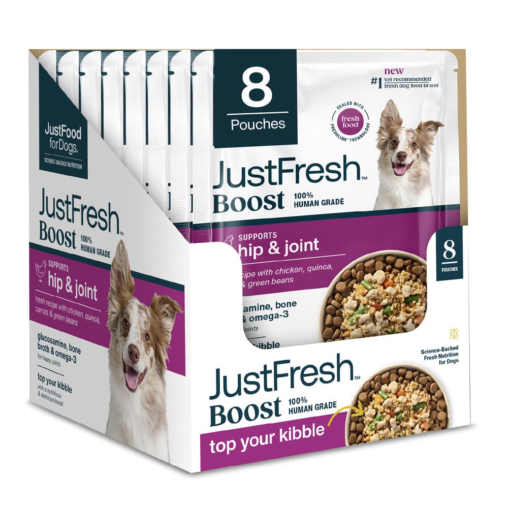 JustFresh Boost Meal Topper for Hip & Joint Support (8 oz 8 Pack)