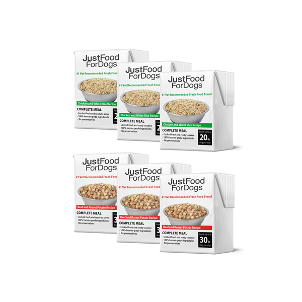 JustFoodForDogs Pantry Fresh - Variety Pack - Beef & Chicken (4 Pack)