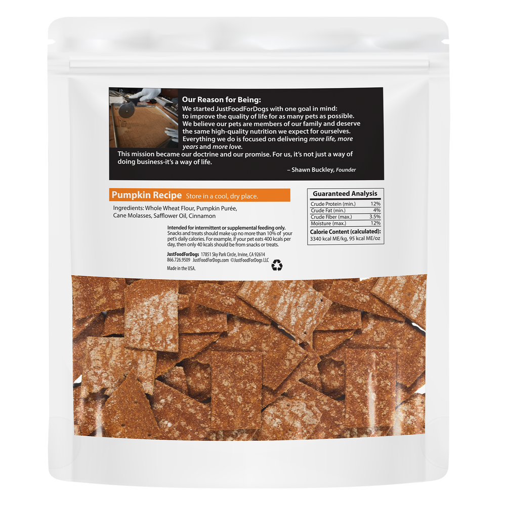 Pumpkin Dog Treats 5 oz