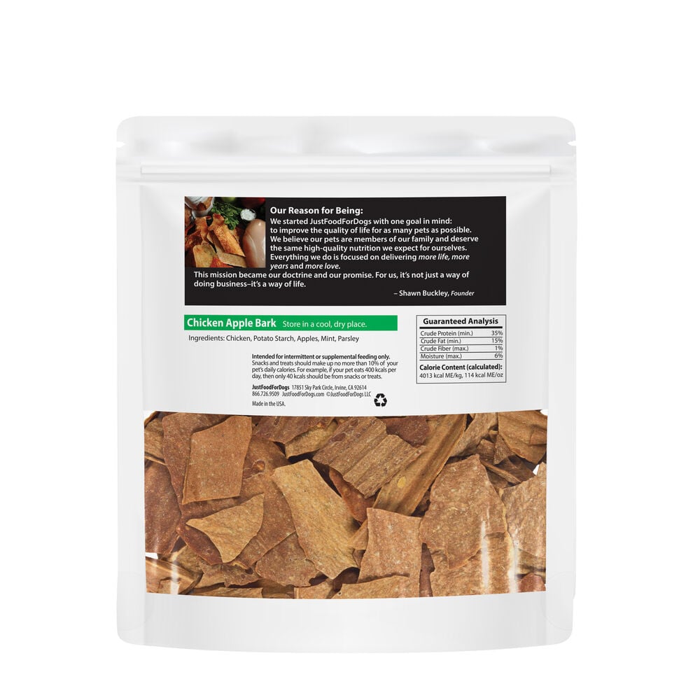 Chicken Apple Bark Treat 05 oz