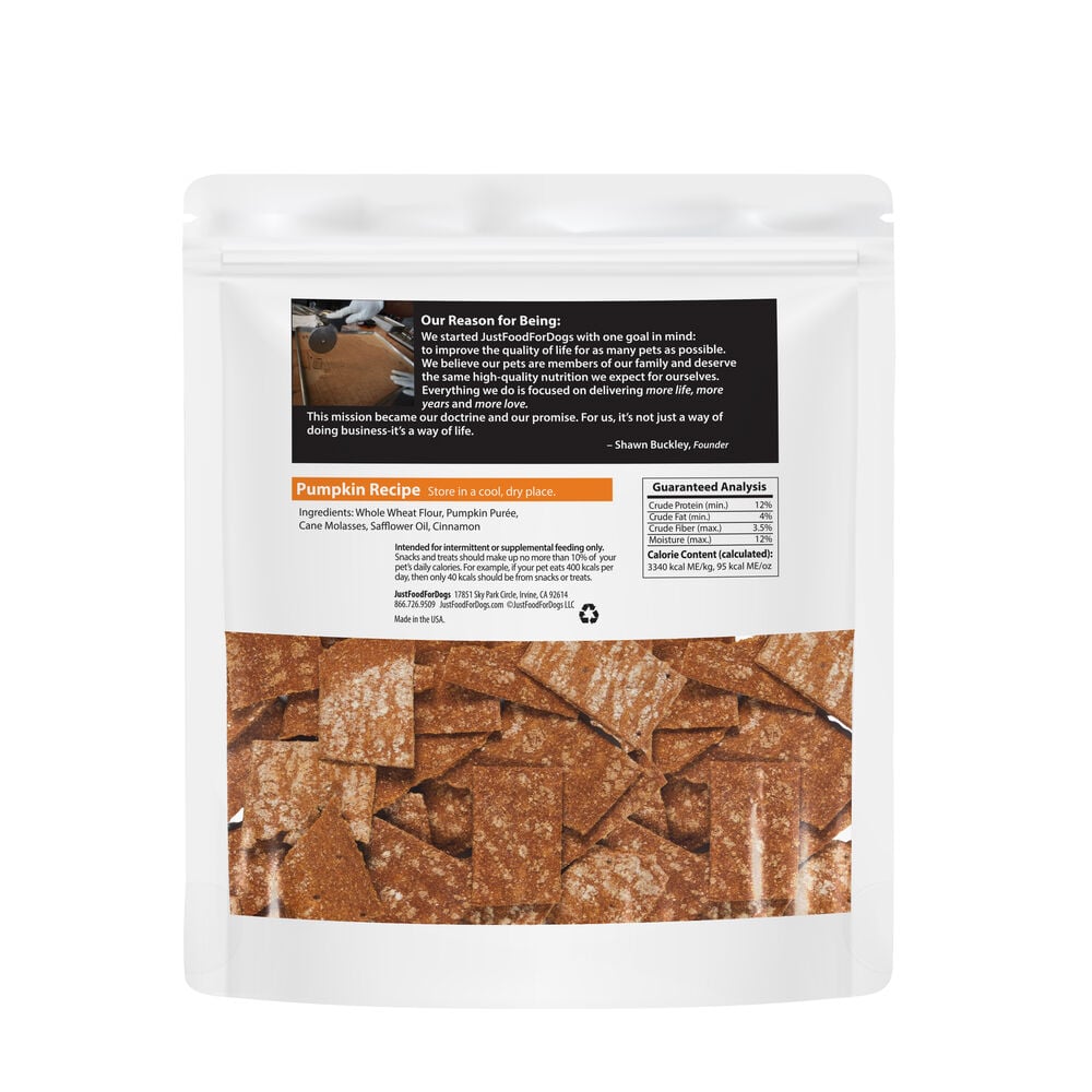 Pumpkin Dog Treats 5 oz