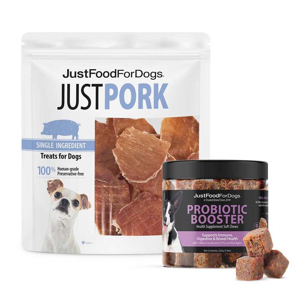 Pork & Probiotics Pack - Pork Dog Treats and Probiotic Soft Chews