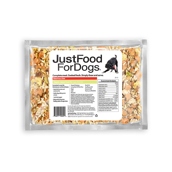 Hepatic Support Low Fat Small Box JustFoodForDogs