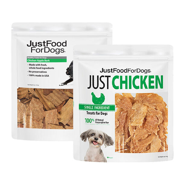 JustFoodForDogs Healthy Chicken Dog Treats Bundle