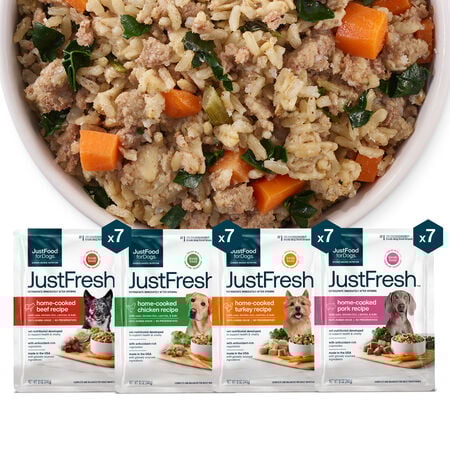 JustFresh Sampler Variety Pack - Beef, Chicken, Pork, Turkey