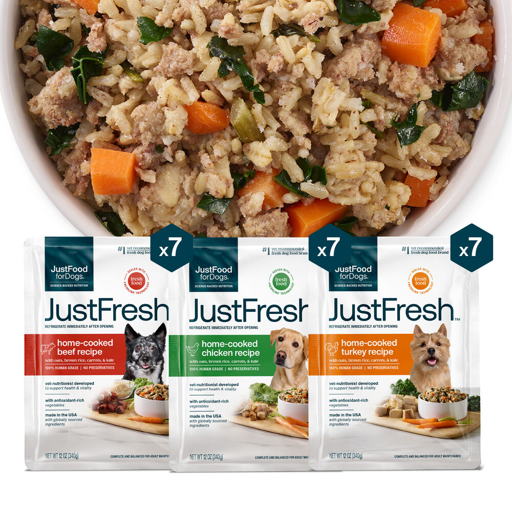 JustFresh Best Sellers Pack - Beef, Chicken, Turkey (21 Pack)