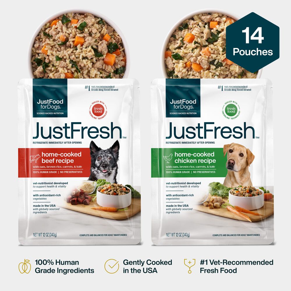 JustFresh Home-Cooked Variety Pack - Beef & Chicken (14 Pack)