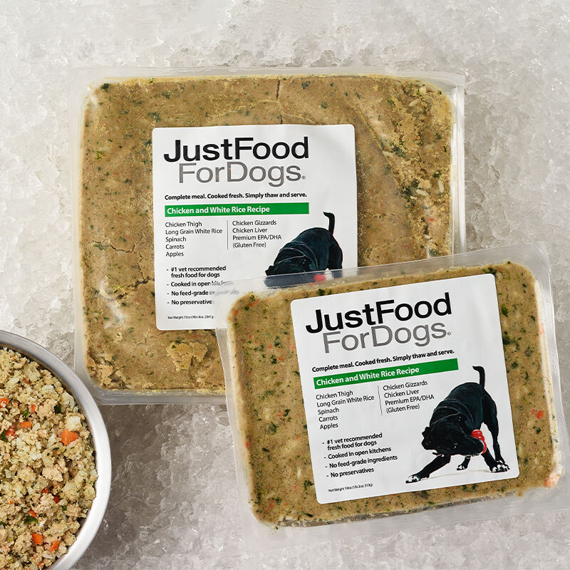 Just food for dogs chicken and rice recipe shop
