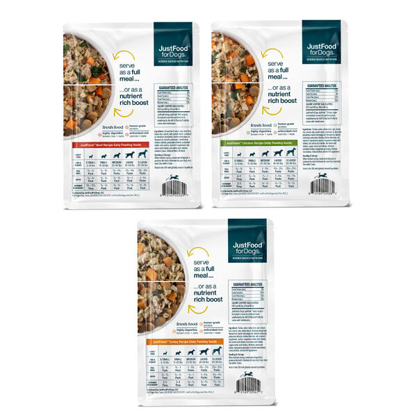 JustFresh Best Sellers Pack - Beef, Chicken, Turkey (21 Pack)