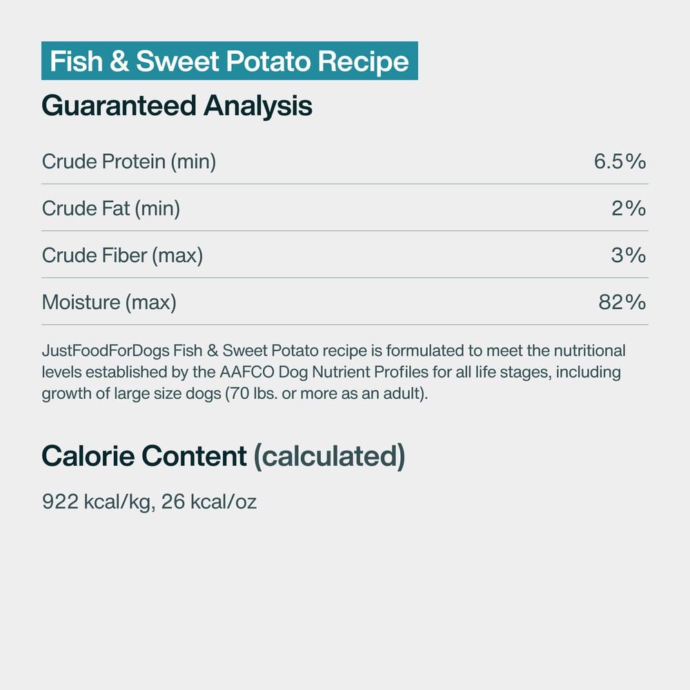 Fish & Sweet Potato 18 oz (7 Pack) Small Box