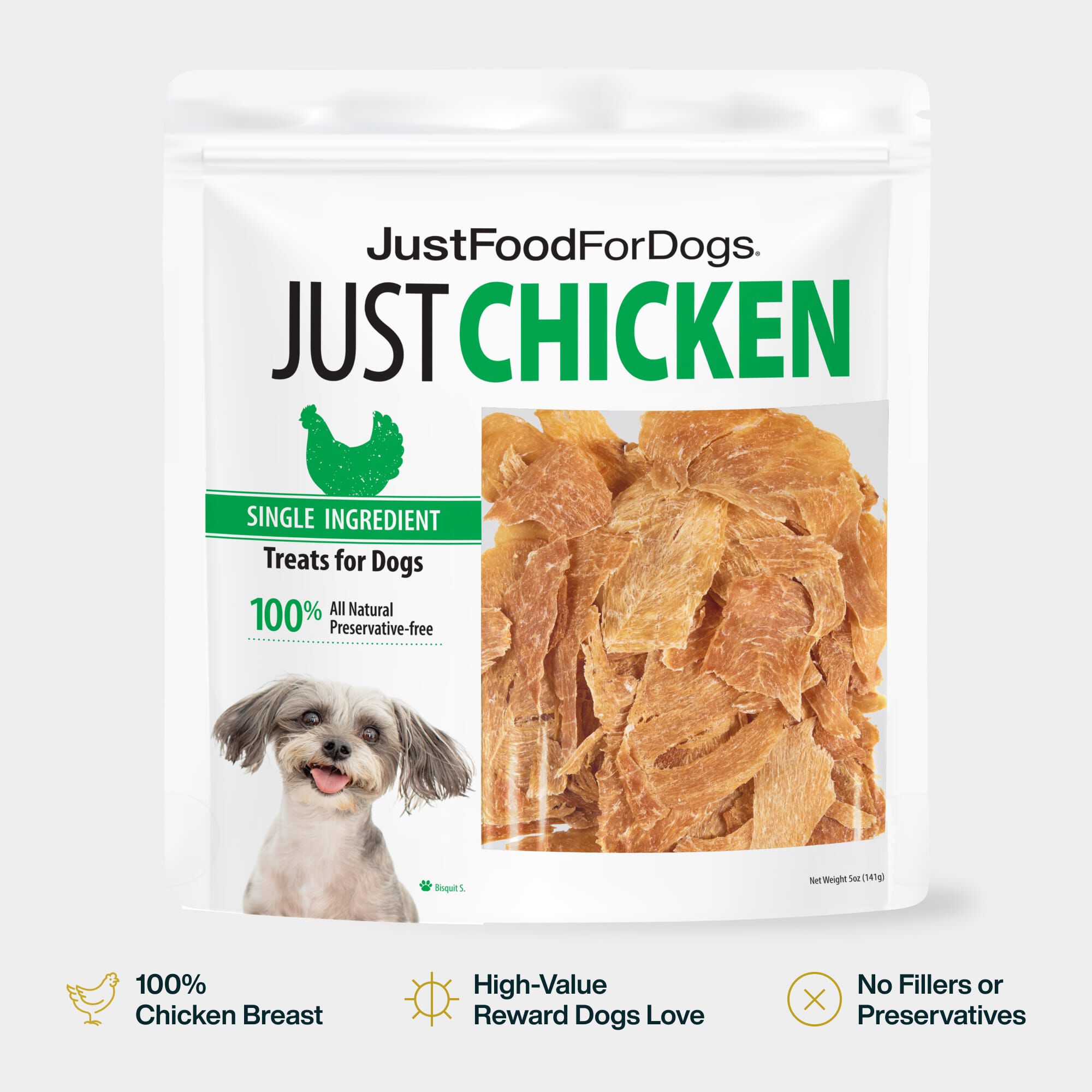 Chicken Breast Treats for Dogs | JustFoodForDogs