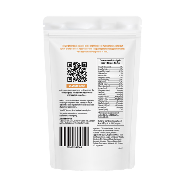 Do It Yourself Nutrient Blend - Turkey