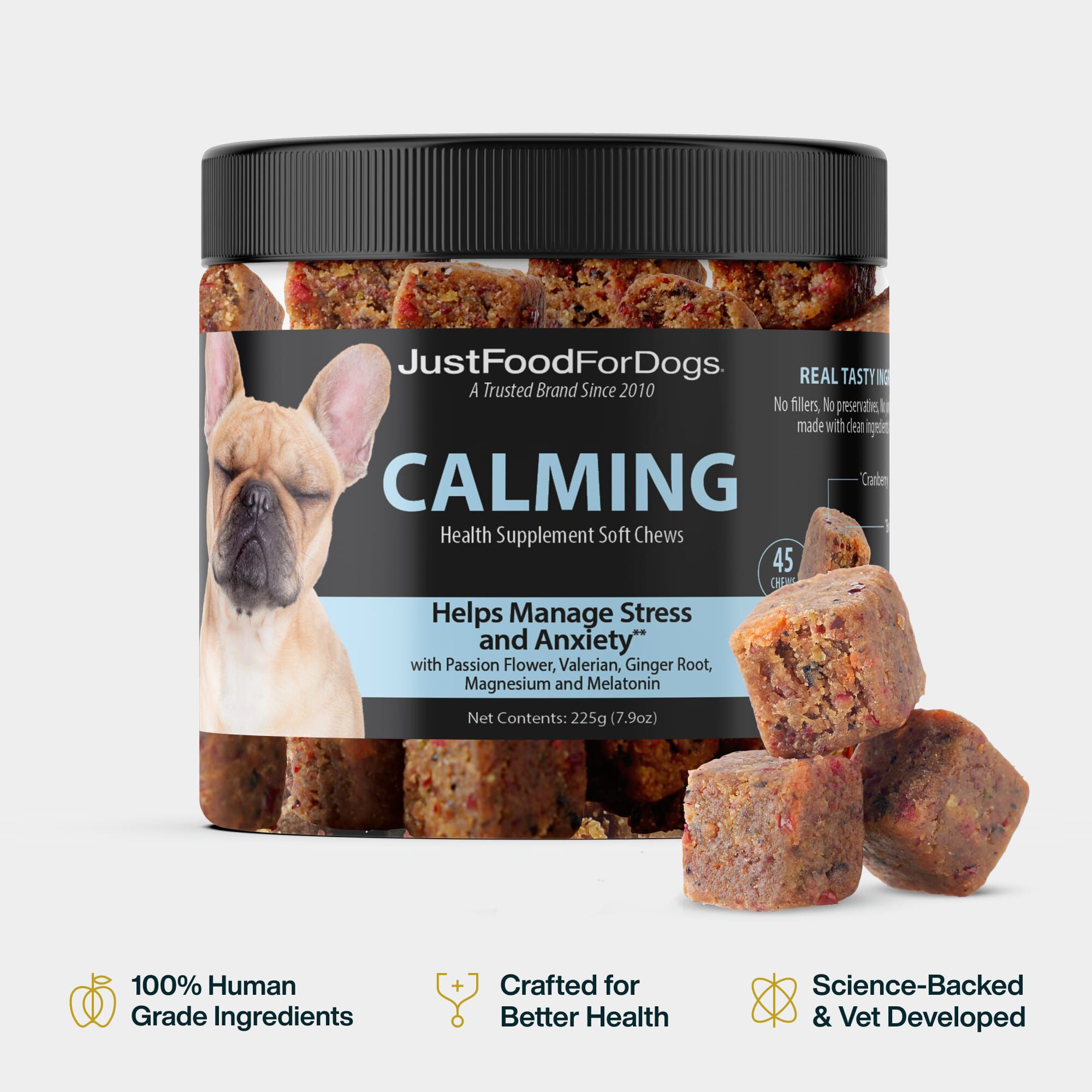 Calming Chews for Dogs | JustFoodForDogs