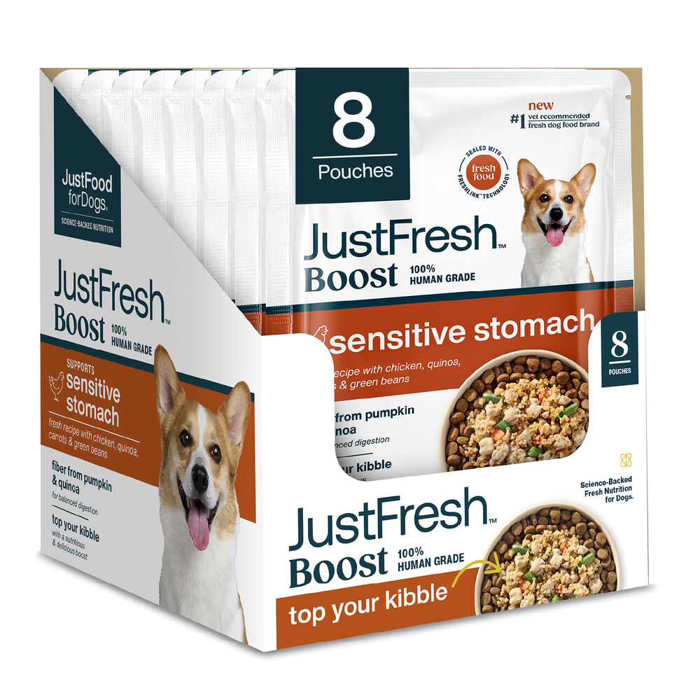 JustFresh Boost Meal Topper for Sensitive Stomachs (8 oz 8-Pack)