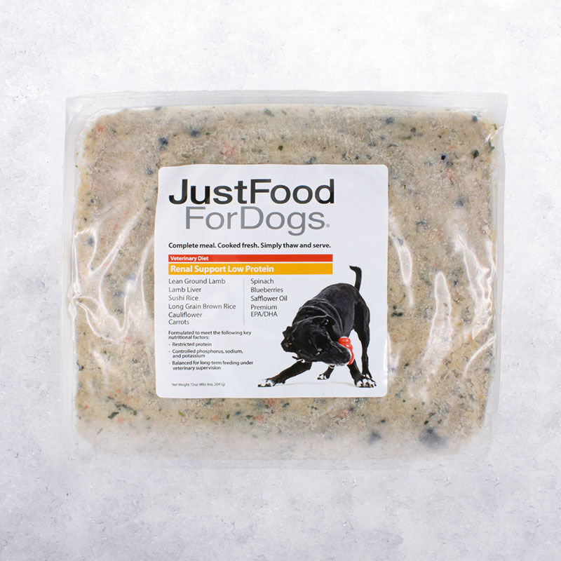 justfoodfordogs vet support diets renal support