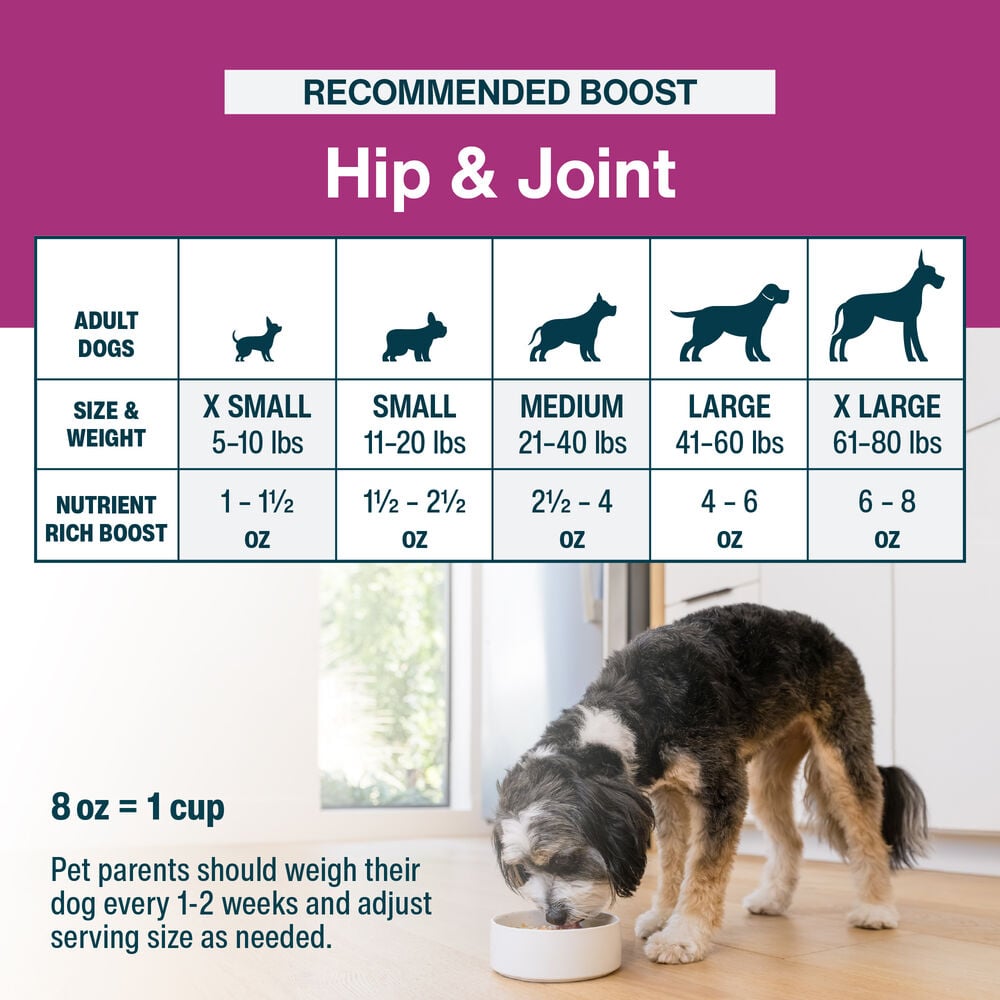 JustFresh Boost Meal Topper for Hip & Joint Support (8 oz 8 Pack)
