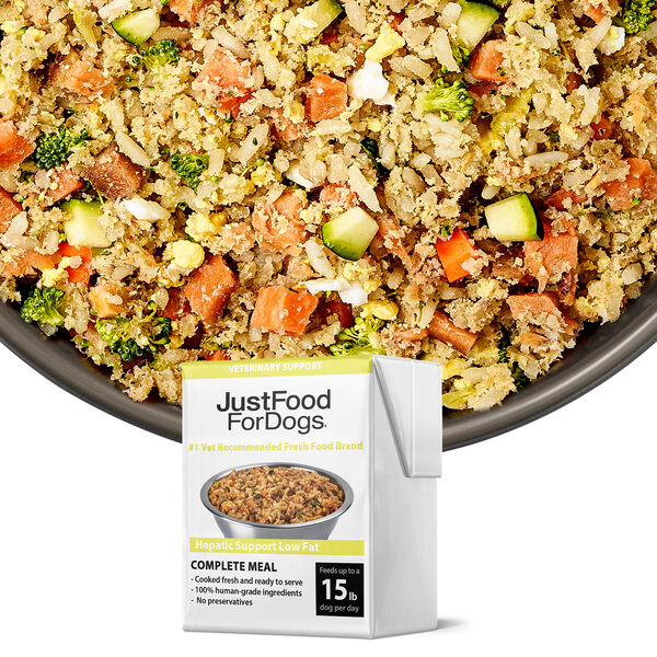 JustFoodForDogs Pantry Fresh Dog Food for Hepatic Liver Support - 12 pack