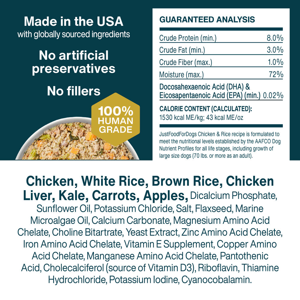 Chicken & Rice 18 oz (7 Pack) Small Box