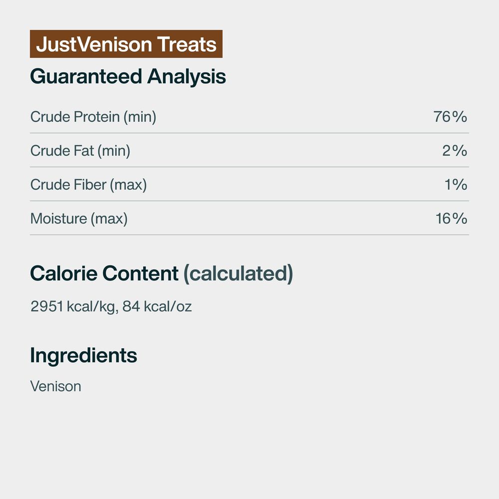 Venison Dog Treats 5 oz