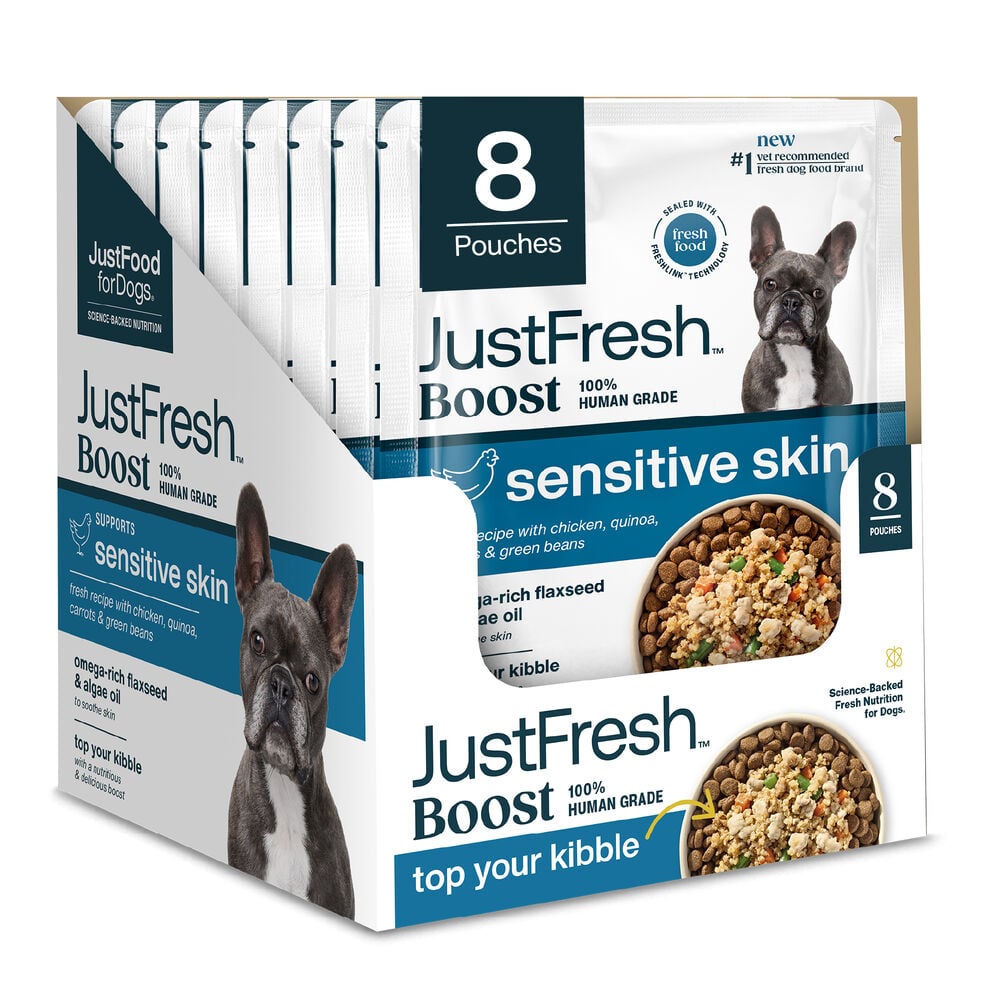 JustFresh Boost Meal Topper for Sensitive Skin (8 oz 8-Pack)