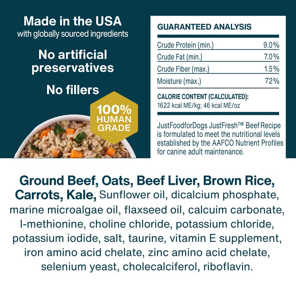 JustFresh Allergy-Friendly Favorites - Beef & Pork (14 Pack)