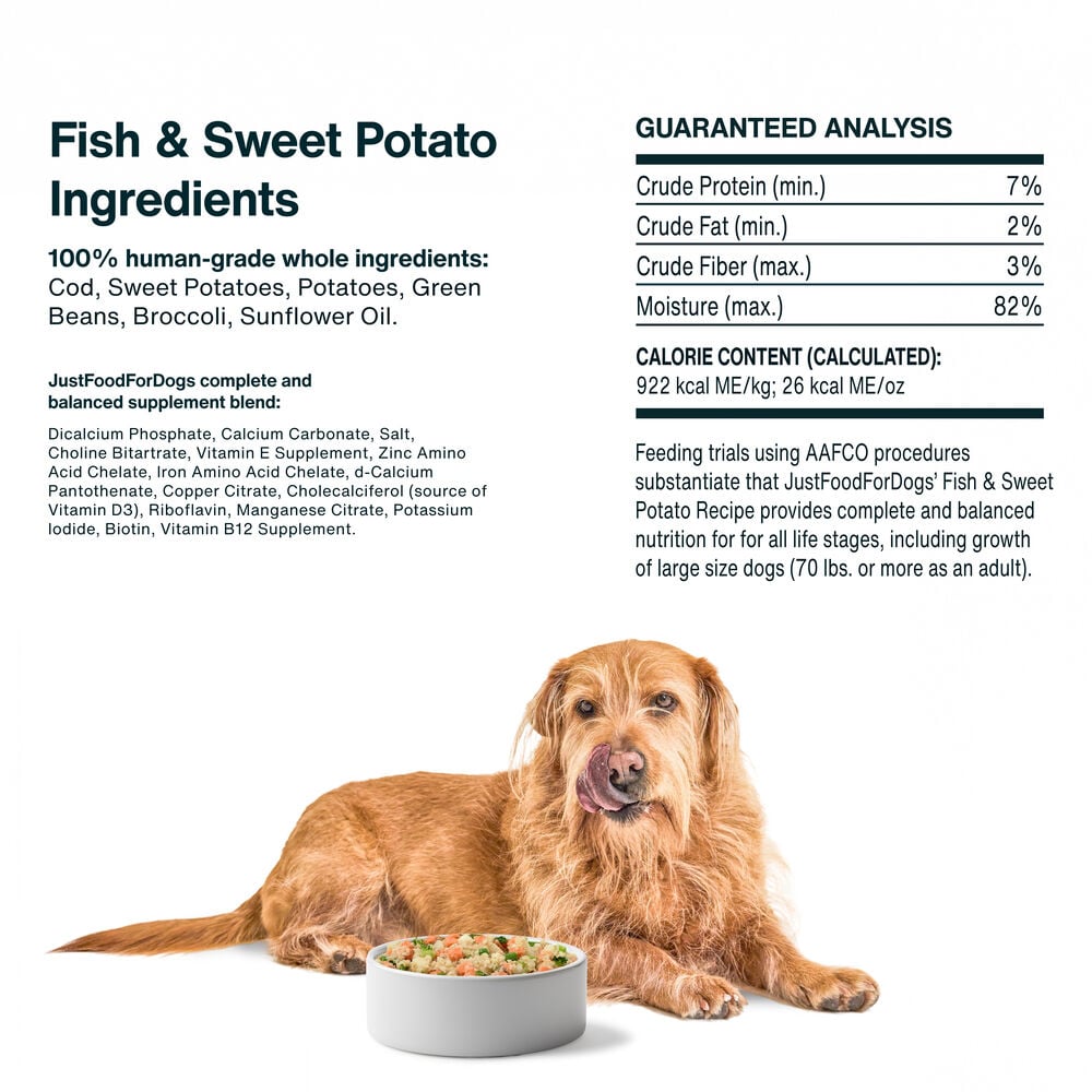 Fish & Sweet Potato 18 oz (7 Pack) Small Box