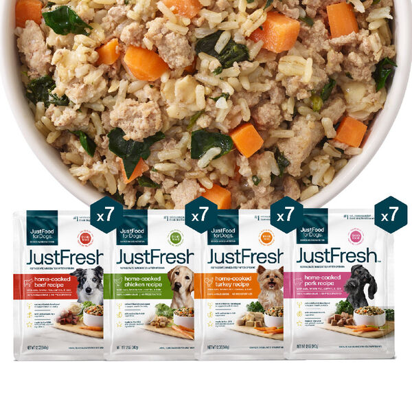 JustFresh Home-Cooked Variety Pack - Beef, Chicken, Pork, Turkey (28 Pack)