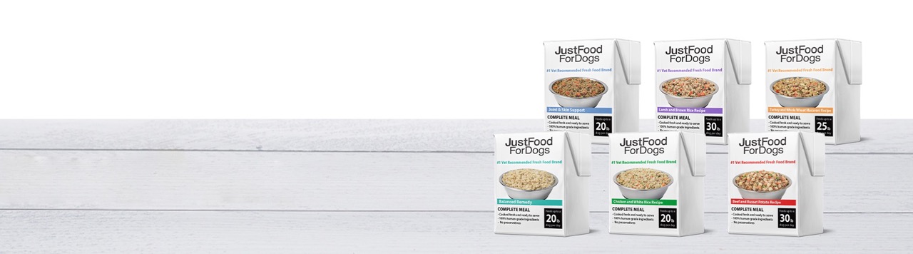 fresh dog food banner tablet