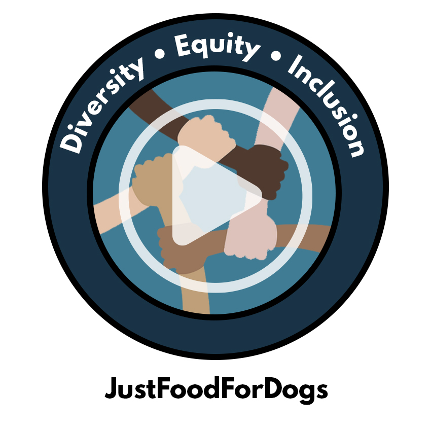 just food for dogs diversity, equity and inclusion team logo