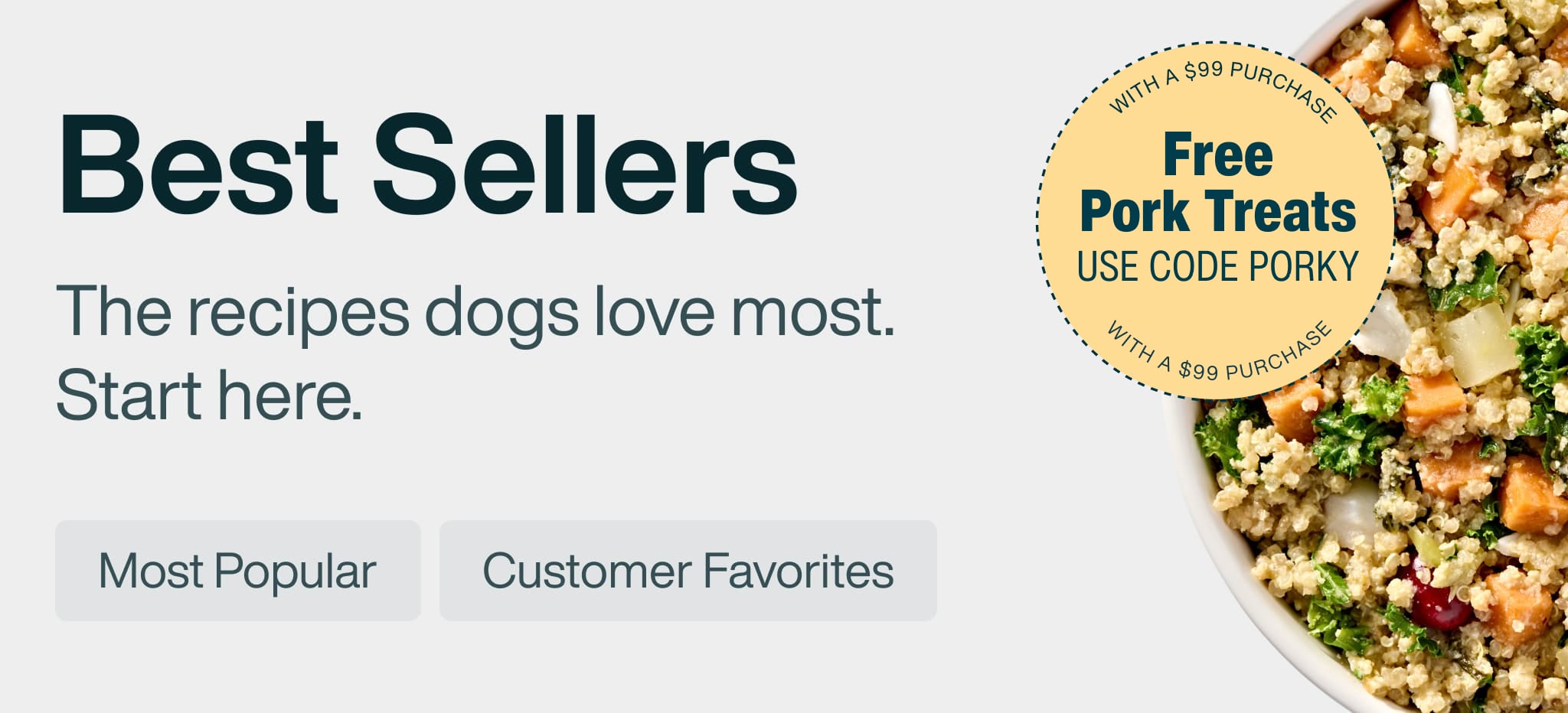 healthy meals for dogs banner