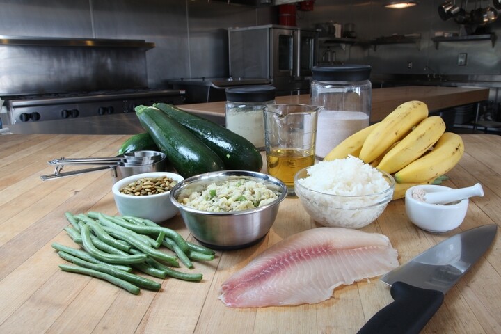 ingredients on a table