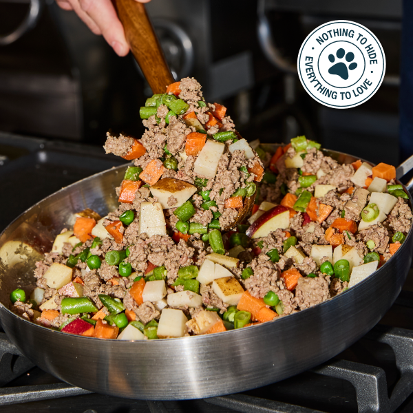 cooking fresh dog food