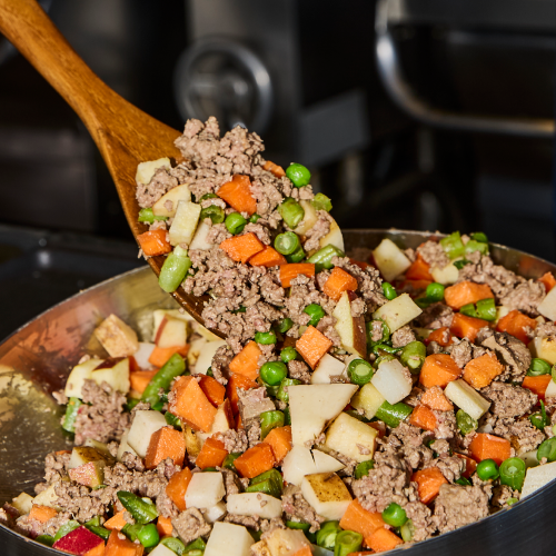 cooking fresh dog food