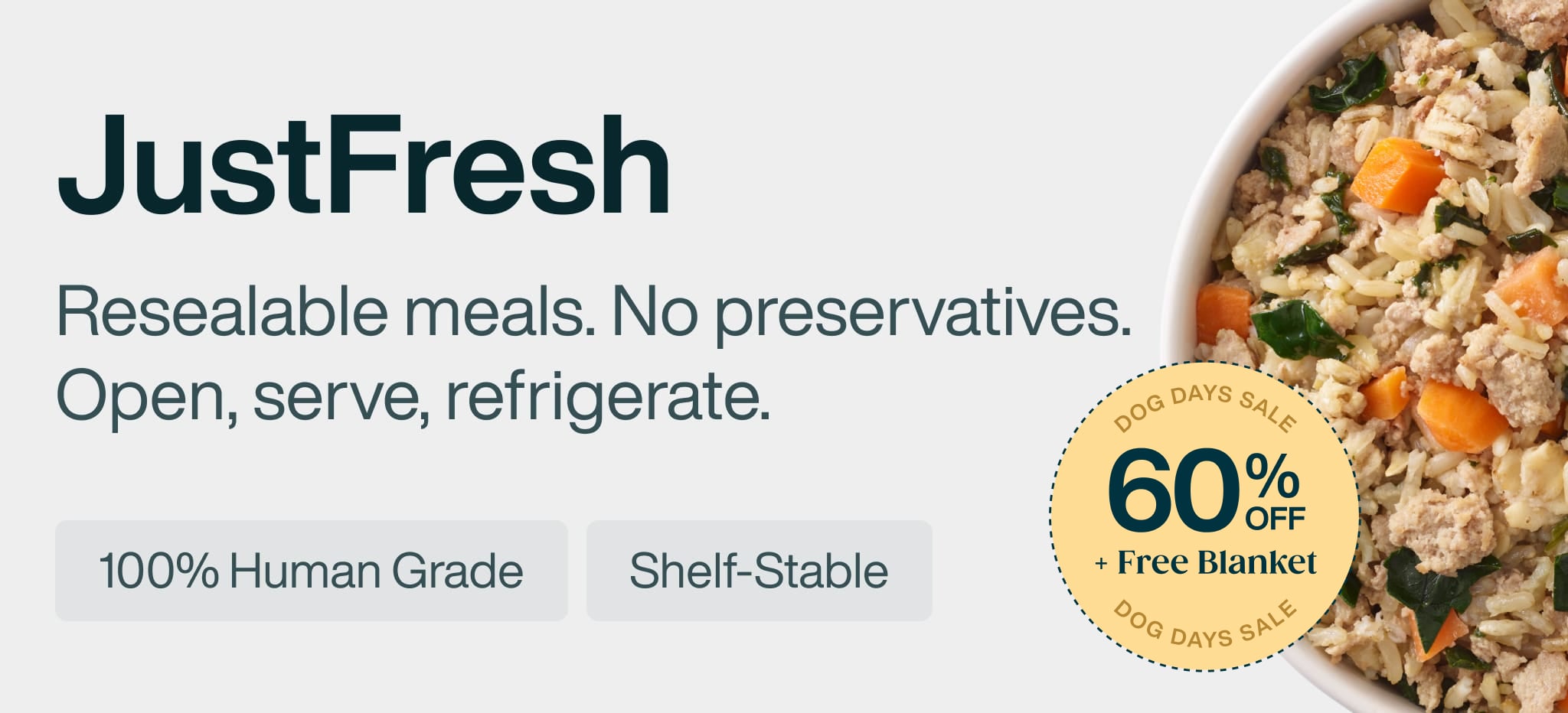 healthy meals for dogs banner