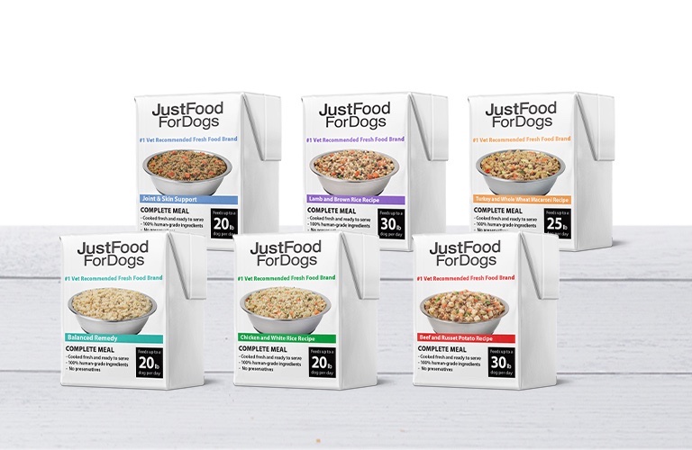 fresh dog food banner tablet