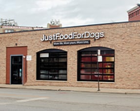 JustFoodForDogs Lincoln Park Kitchen, located in Chicago, IL. Exterior view 