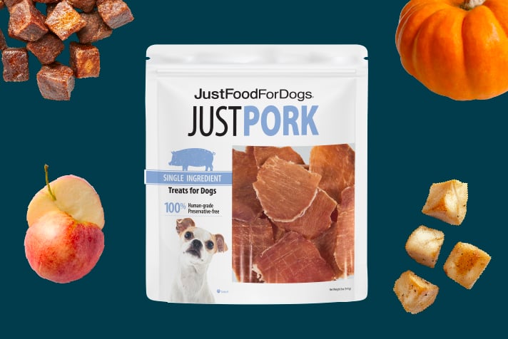 justfoodfordogs pork dog treats