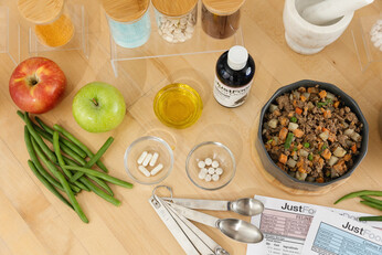 array of food ingredients and supplements