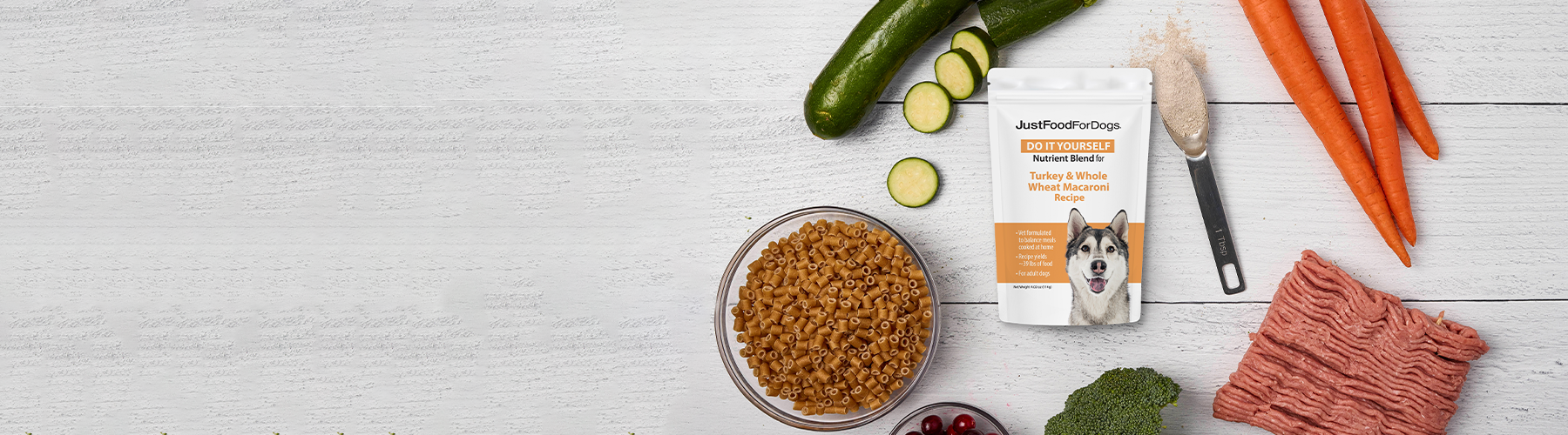 homemade dog food banner tablet